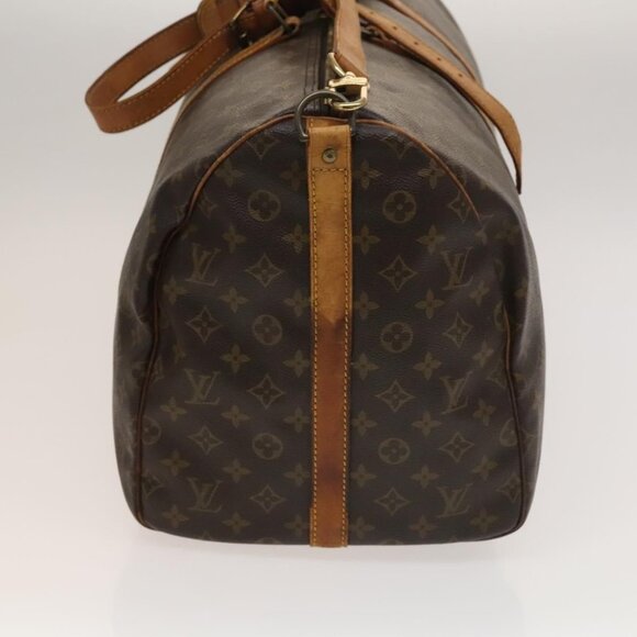 LOUIS VUITTON Monogram Keepall Bandouliere 55 Boston Bag M41414 LV Auth 134424 - Picture 4 of 16